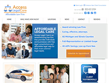 Tablet Screenshot of accesslegalcare.com